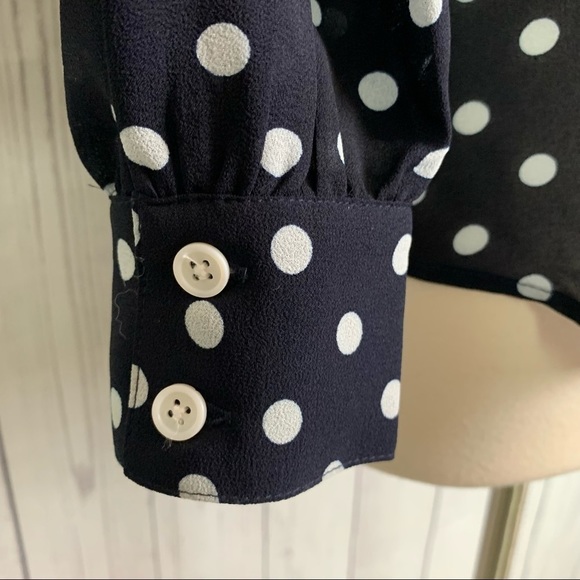 ModCloth | black white polka dot button down blouse - Picture 8 of 12